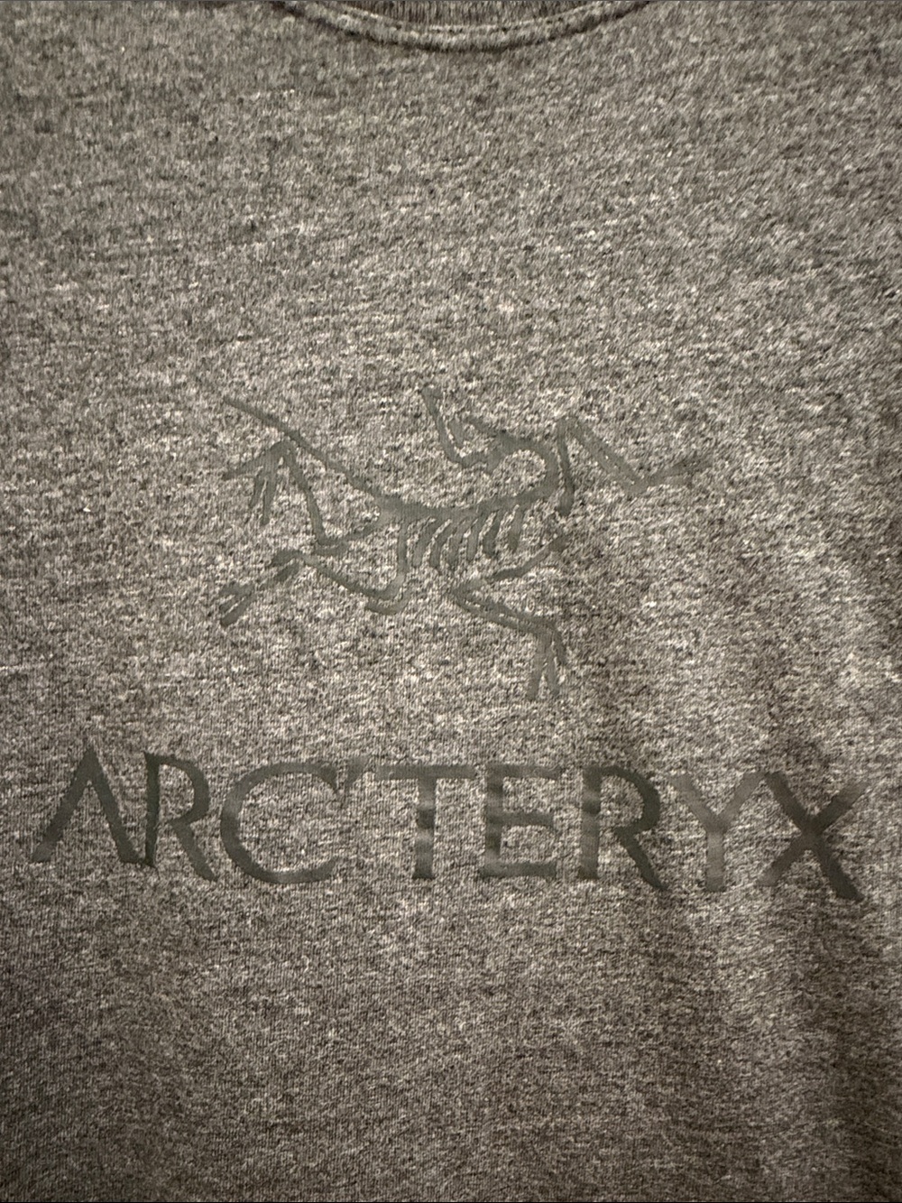 Arc'teryx Men's Gray Heather Logo Short Sleeve Tee